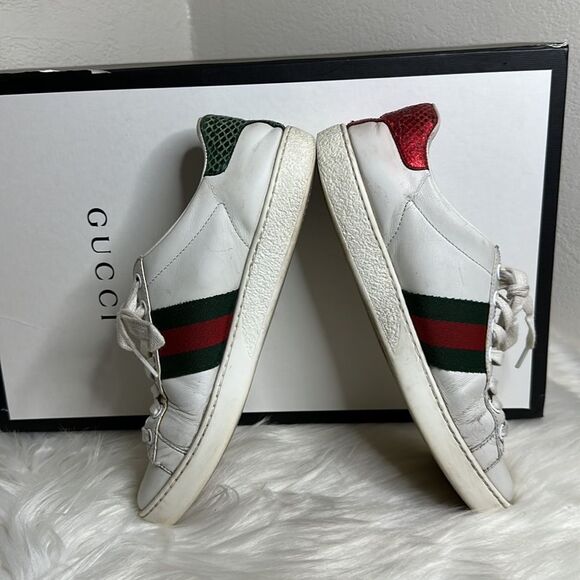 💯Authentic Gucci Sneakers with Cherryline,Size 35.5 🍀 - Picture 9 of 16
